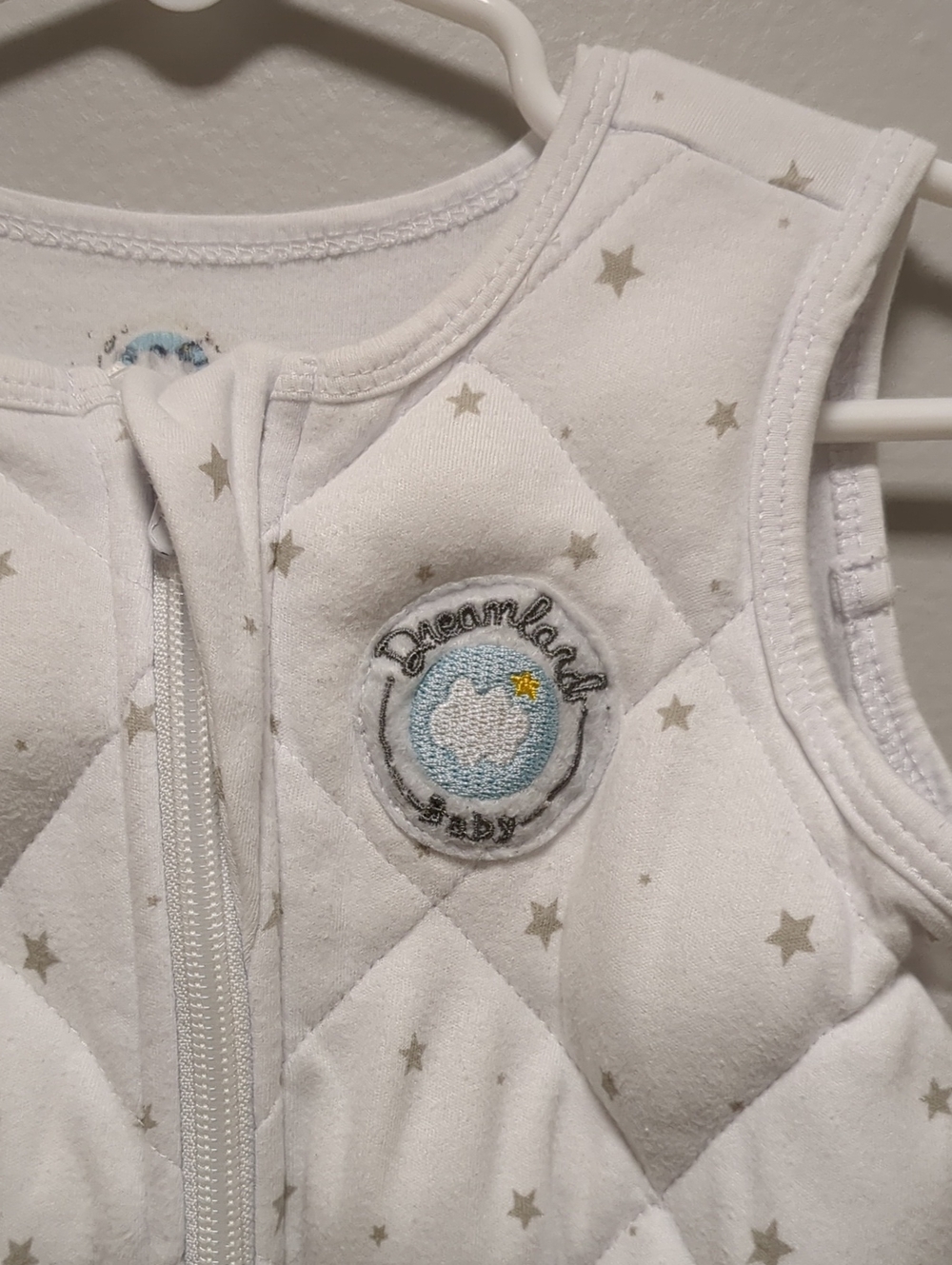 Dreamland Baby Dream Weighted Sleep Sack Quilted White 100% Cotton 6–12 Months - Picture 4 of 10